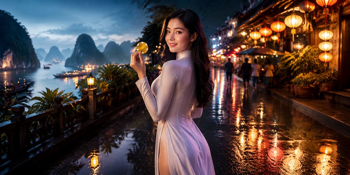 Không khí chợ đêm Hạ Long Bay sôi động cùng hoạt động đăng ký nhận thưởng